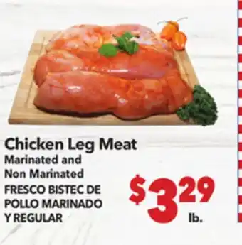 Vallarta Supermarkets Chicken Leg Meat / FRESCO BISTEC DE POLLO MARINADO Y REGULAR offer
