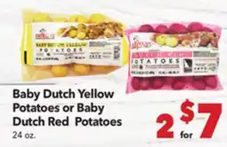 Vallarta Supermarkets Baby Dutch Yellow Potatoes or Baby Dutch Red Potatoes offer