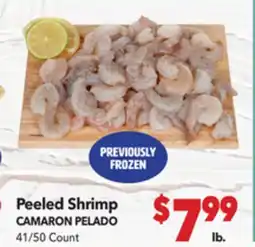 Vallarta Supermarkets Peeled Shrimp / CAMARON PELADO offer