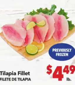 Vallarta Supermarkets Tilapia Fillet / FILETE DE TILAPIA offer