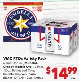 Vallarta Supermarkets VMC RTDs Variety Pack 6 Pack offer