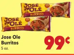 Vallarta Supermarkets Jose Ole Burritos offer