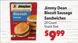 Vallarta Supermarkets Jimmy Dean Biscuit Sausage Sandwiches offer