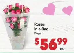 Vallarta Supermarkets Roses in a Bag offer