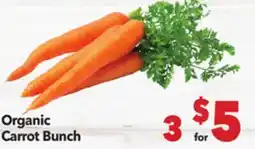 Vallarta Supermarkets Organic Carrot Bunch offer