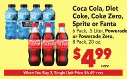 Vallarta Supermarkets Coca Cola, Diet Coke, Coke Zero, Sprite or Fanta offer