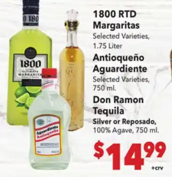Vallarta Supermarkets 1800 RTD Margaritas offer