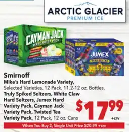 Vallarta Supermarkets Smirnoff Mike's Hard Lemonade offer