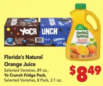Vallarta Supermarkets Florida's Natural Orange Juice offer