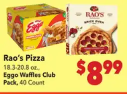Vallarta Supermarkets Rao's Pizza offer