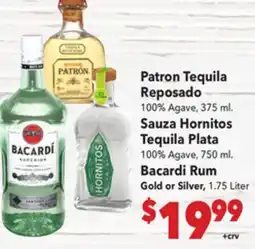 Vallarta Supermarkets Patron Tequila Reposado offer