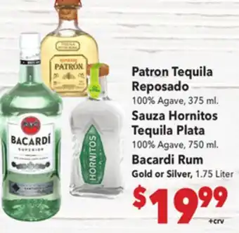 Vallarta Supermarkets Patron Tequila Reposado offer