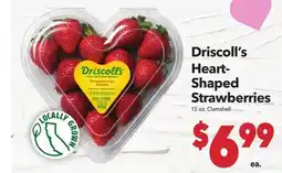 Vallarta Supermarkets Driscoll's Heart-Shaped Strawberries offer