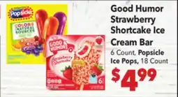 Vallarta Supermarkets Good Humor Strawberry Shortcake Ice Cream Bar offer