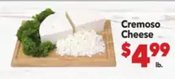 Vallarta Supermarkets Cremoso Cheese offer