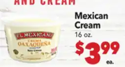 Vallarta Supermarkets Mexican Cream offer