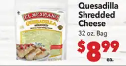 Vallarta Supermarkets Quesadilla Shredded Cheese offer