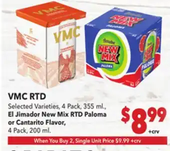 Vallarta Supermarkets VMC RTD offer