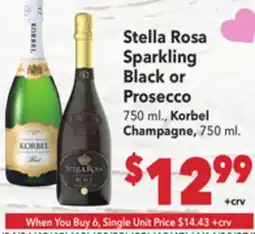 Vallarta Supermarkets Stella Rosa Sparkling Black or Prosecco offer