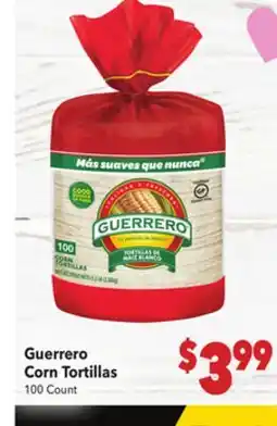 Vallarta Supermarkets Guerrero Corn Tortillas offer