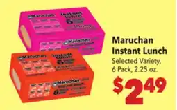 Vallarta Supermarkets Maruchan Instant Lunch offer