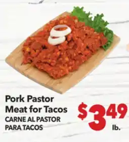 Vallarta Supermarkets Pork Pastor Meat for Tacos / CARNE AL PASTOR PARA TACOS offer