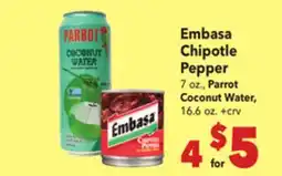 Vallarta Supermarkets Embasa Chipotle Pepper offer