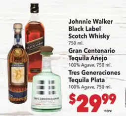Vallarta Supermarkets Johnnie Walker Black Label Scotch Whisky offer