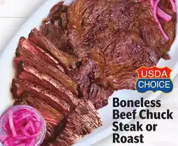 Vallarta Supermarkets Boneless Beef Chuck Steak or Roast | Diezmillo de Res sin Hueso offer