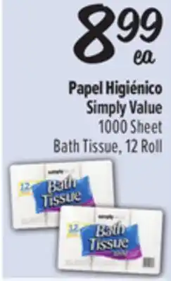 El Super 1000 Sheet Bath Tissue offer