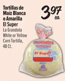 El Super White or Yellow Corn Tortilla offer