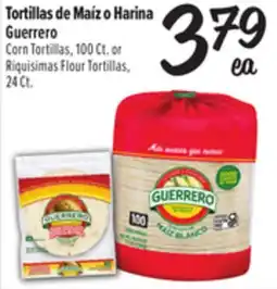 El Super Corn Tortillas, 100Ct. or Riquisimas Flour Tortillas, 2 4Ct offer