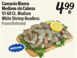 El Super 51-60 Ct. Medium White Shrimp Headless offer