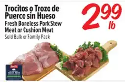 El Super Fresh Boneless Pork Stew Meat or Cushion Meat offer