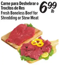 El Super Fresh Boneless Beef for Shredding or Stew Meat offer