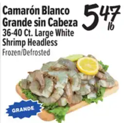 El Super 36-40Ct. Large White Shrimp Headless offer