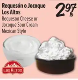 El Super Requeson Cheese or Jocoque Sour Cream Mexican Style offer