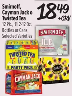 El Super Smirnoff, Cayman Jack o Twisted Tea offer