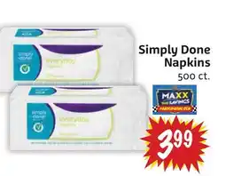 Foodmaxx Simply Done Napkins offer