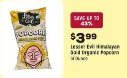 Grocery Outlet Himalayan Gold Organic Popcorn offer