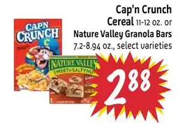 Foodmaxx Cap'n Crunch Cereal 11-12 oz. or Nature Valley Granola. -. oz offer