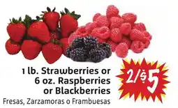 Foodmaxx 1 lb. Strawberries or 6 oz. Raspberries or Blackberries offer