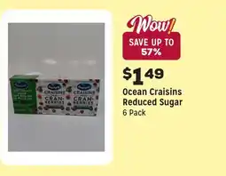 Grocery Outlet Craisins Reduced Sugar offer