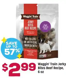 Grocery Outlet Waggin' Train Jerky Bites Beef Recipe offer