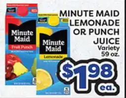 Torres Supermercado MINUTE MAID LEMONADE OR PUNCH JUICE offer