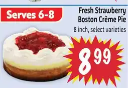 Foodmaxx Fresh Strawberry Boston Crème Pie offer