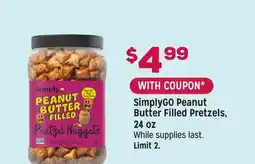 Grocery Outlet SimplyGO Peanut Butter Filled Pretzels offer