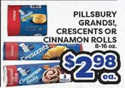 Torres Supermercado PILLSBURY GRANDS!, CRESCENTS OR CINNAMON ROLLS offer