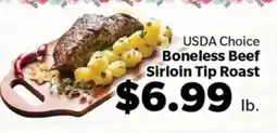 Living Fresh Market USDA Choice Boneless Beef Sirloin Tip Roast offer