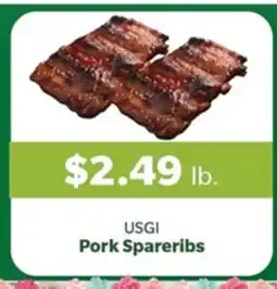 Living Fresh Market USGI Pork Spareribs offer